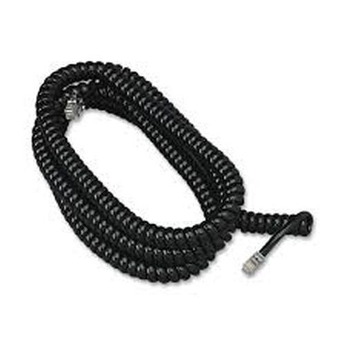 Avaya 25ft 25' Black Handset Receiver Phone Telephone Coil Curly Cord