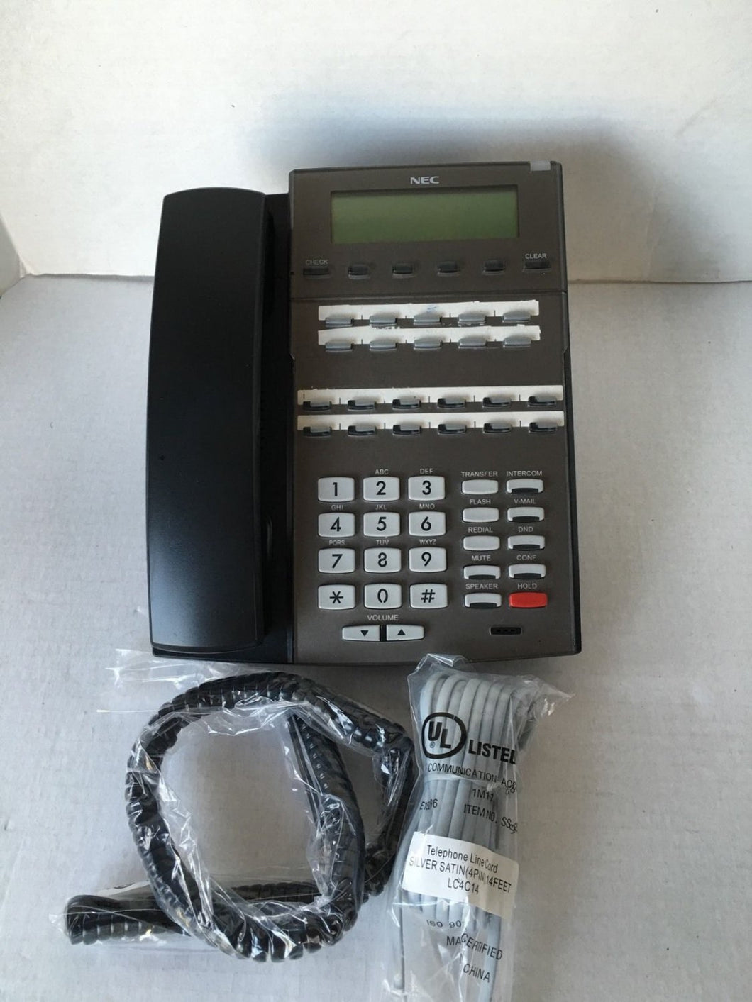 5 NEC 22B DSX Phones New Base & Handset Cord 1090020 22 Telephone 5 yr warranty!