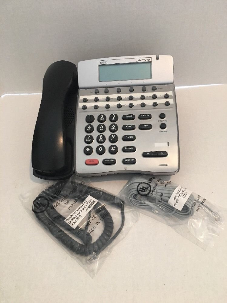 NEC Dterm 80 DTH-16D-2(BK) Business Phone Digital LCD Display Speakerphone