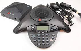 Polycom SoundStation 2W 2201-67880-160 1.9 GHZ Conference Phone w/ 2201-67810-160 Receiver & Power