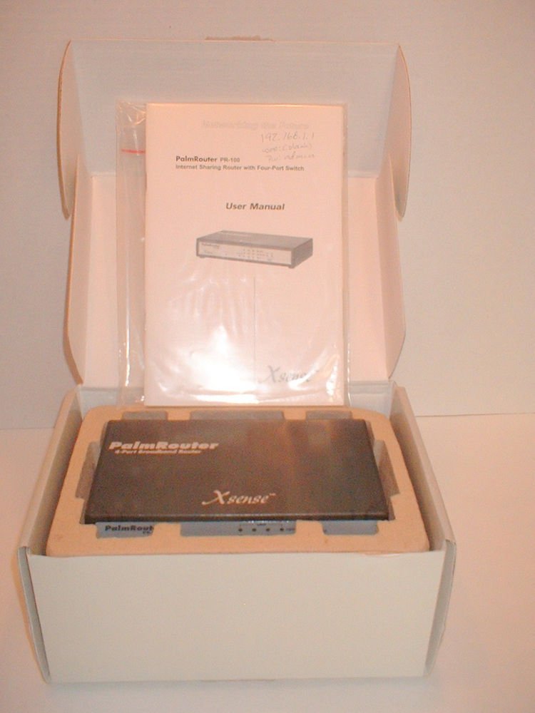 Xsense PalmRouter PR-100 Internet Sharing Router 4 Port Switch